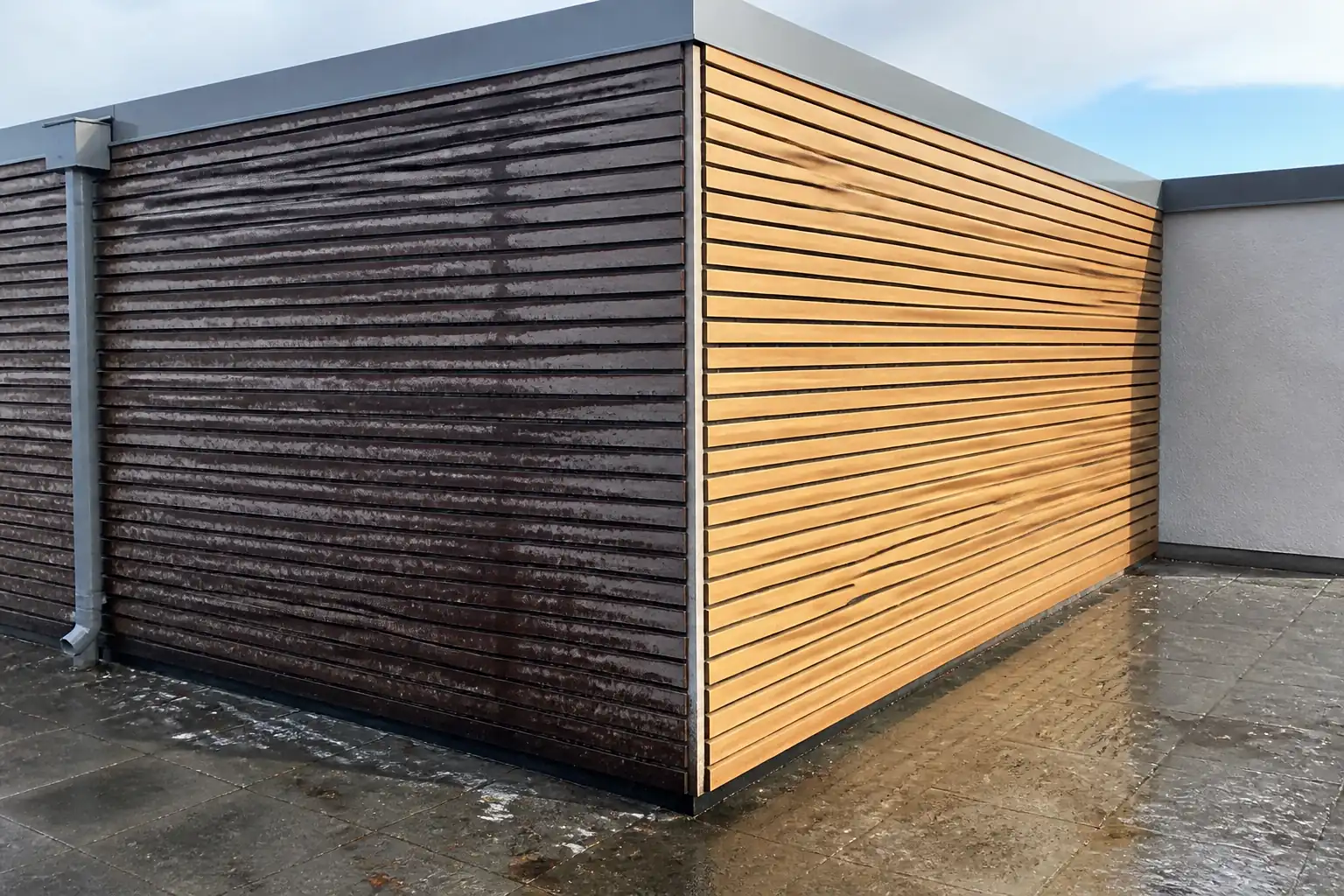 acoustic panels outdoors exposure assessment for rain and sunlight