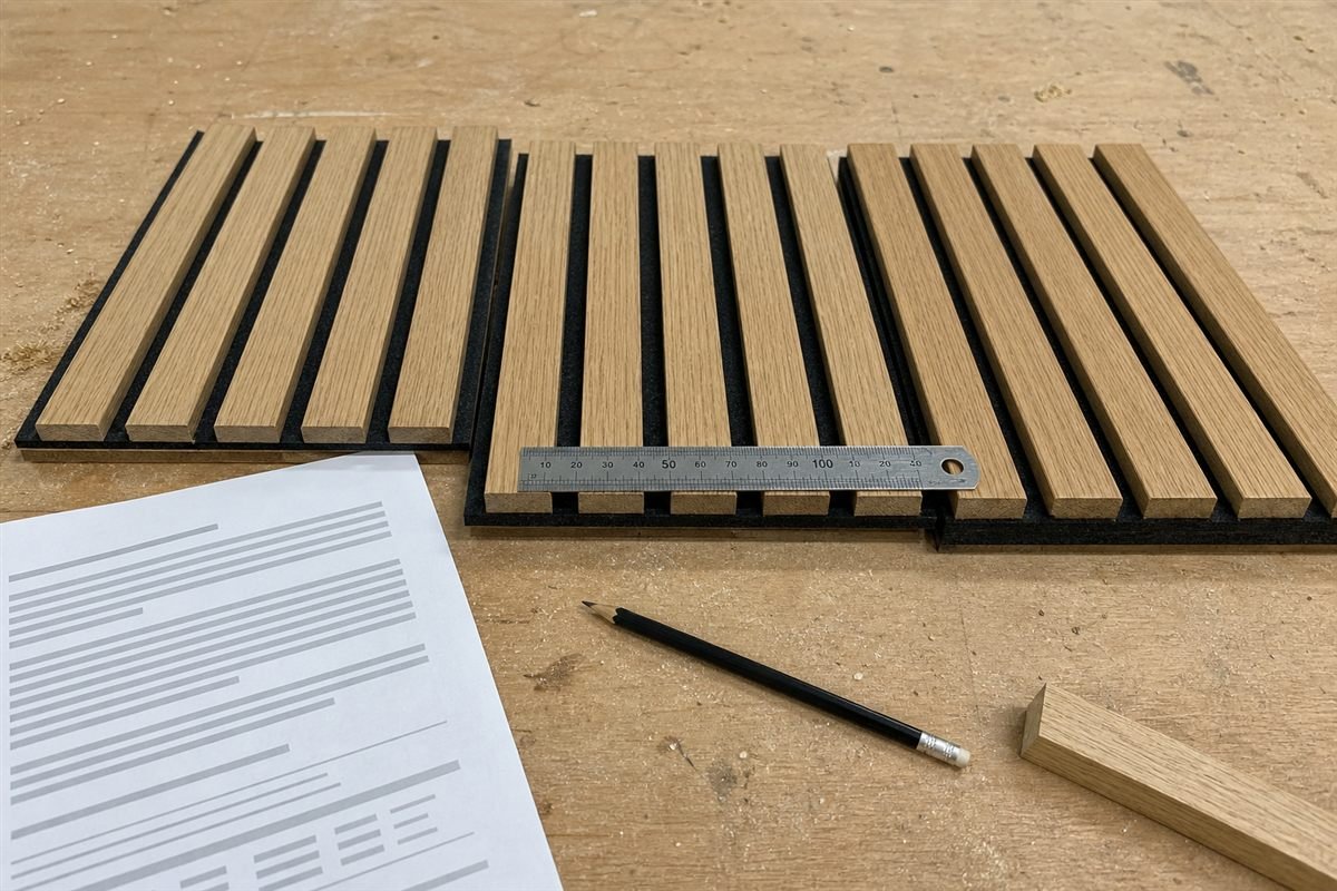 NRC rating verification for acoustic panel thickness backing and installation configuration