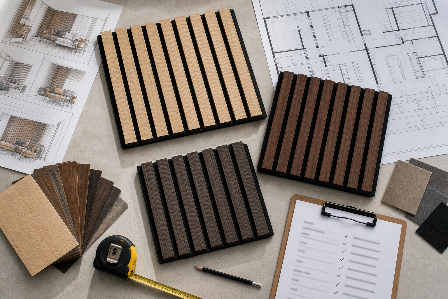 Bulk buyer checklist for a wood slat acoustic panel project